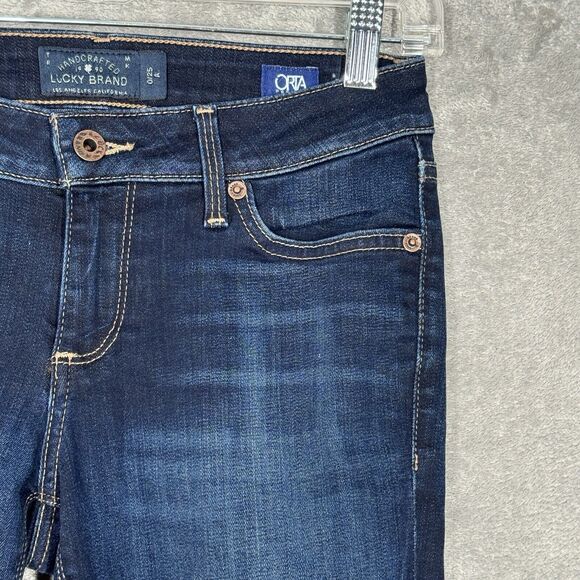 Lucky Brand Jeans Women 0 25 Lolita Skinny Orta Premium Casual Fading Whiskering - Picture 6 of 13